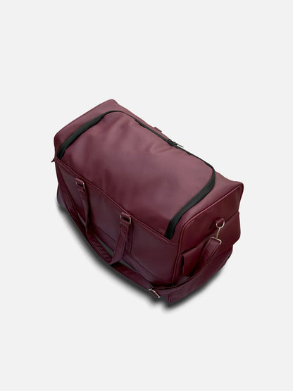 The Organized Leather Duffle Bag